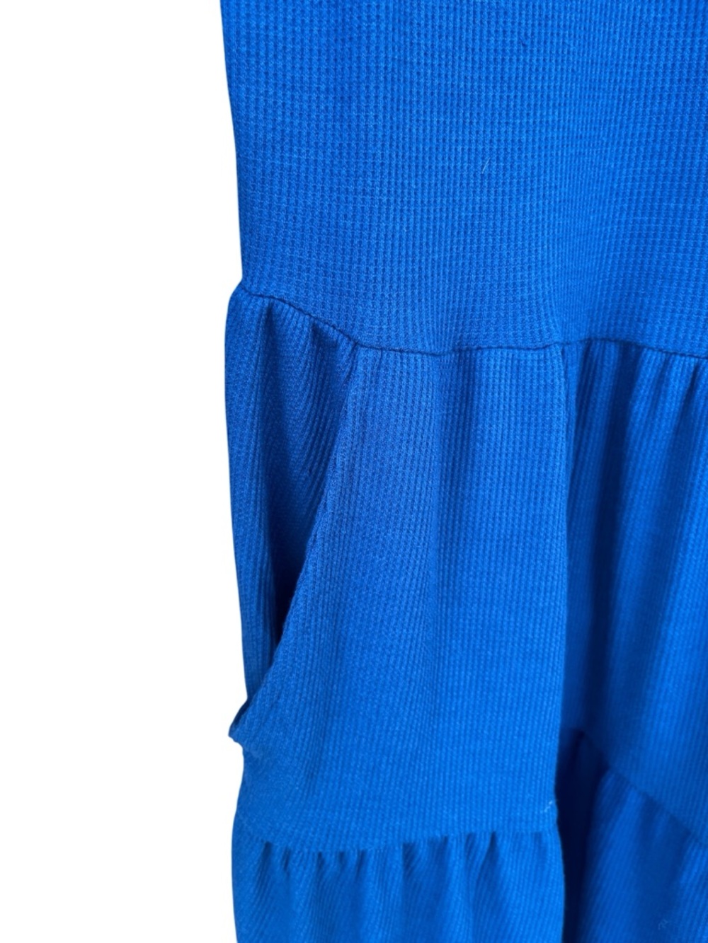 TORRID Skater Tiered Mini Dress Royal Blue V Neck Long Sleeve Pockets Size 2X - Picture 6 of 11
